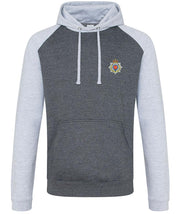 Royal Corps of Transport Regiment Premium Baseball Hoodie Clothing - Hoodie The Regimental Shop S (36") Charcoal/Light Grey 