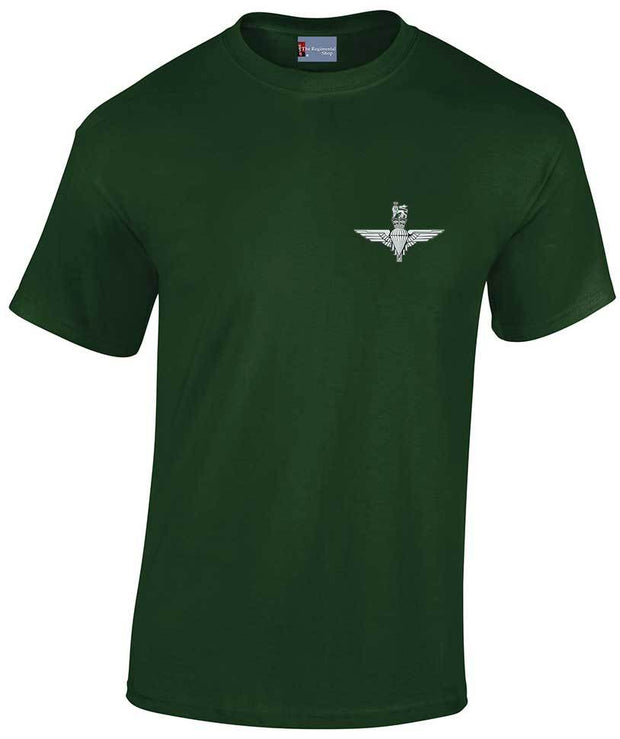 Parachute Regiment Cotton T-shirt Clothing - T-shirt The Regimental Shop Small: 34/36" Forest Green 
