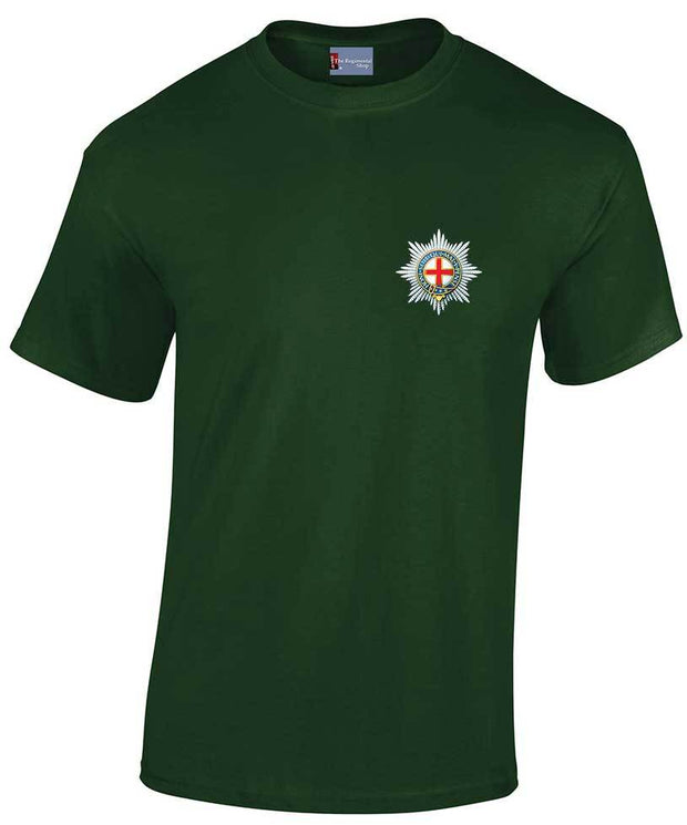 Coldstream Guards Cotton T-shirt Clothing - T-shirt The Regimental Shop Small: 34/36" Forest Green 