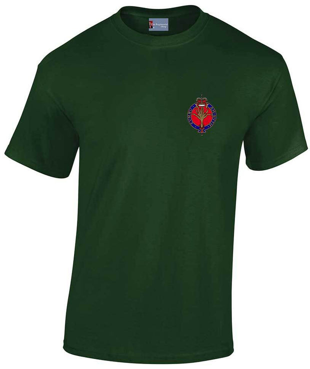 Welsh Guards Cotton T-shirt Clothing - T-shirt The Regimental Shop Small: 34/36" Forest Green 