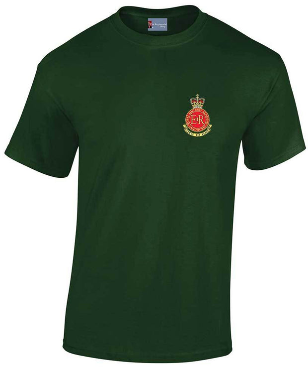 Sandhurst Cotton T-shirt Clothing - T-shirt The Regimental Shop Small: 34/36" Forest Green 