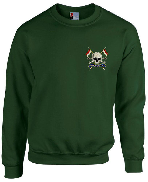 The Royal Lancers Heavy Duty Regimental Sweatshirt (2015) Clothing - Sweatshirt The Regimental Shop 38/40" (M) Forest Green 