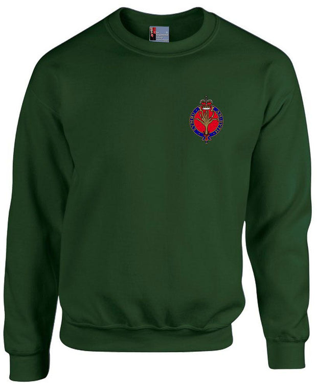 Welsh Guards Heavy Duty Sweatshirt Clothing - Sweatshirt The Regimental Shop 38/40" (M) Forest Green 