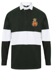 Royal Horse Guards Panelled Rugby Shirt Clothing - Rugby Shirt - Panelled The Regimental Shop 36/38" (S) Bottle Green/White 