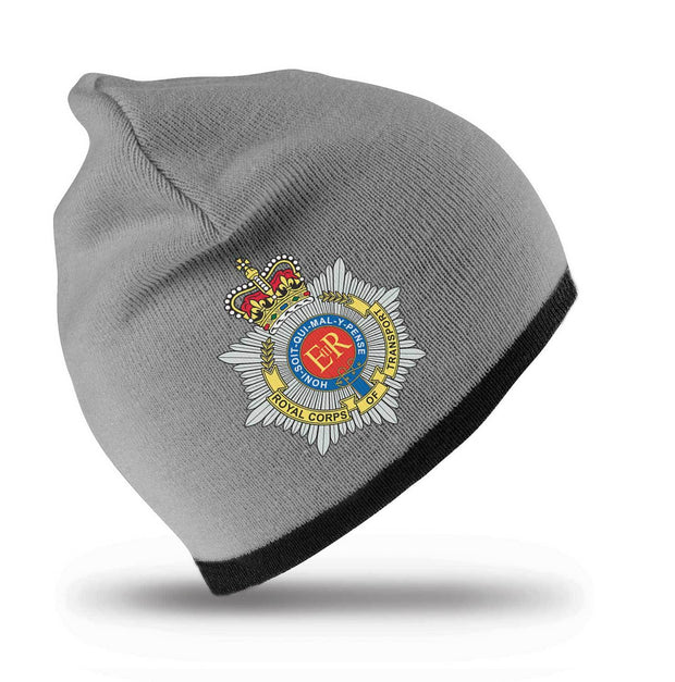 Royal Corps of Transport Regimental Beanie Hat Clothing - Beanie The Regimental Shop Grey/Black one size fits all 