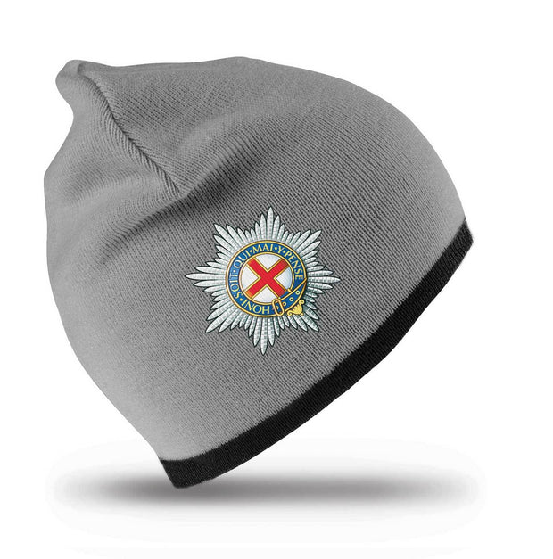Coldstream Guards Regimental Beanie Hat Clothing - Beanie The Regimental Shop Grey/Black one size fits all 