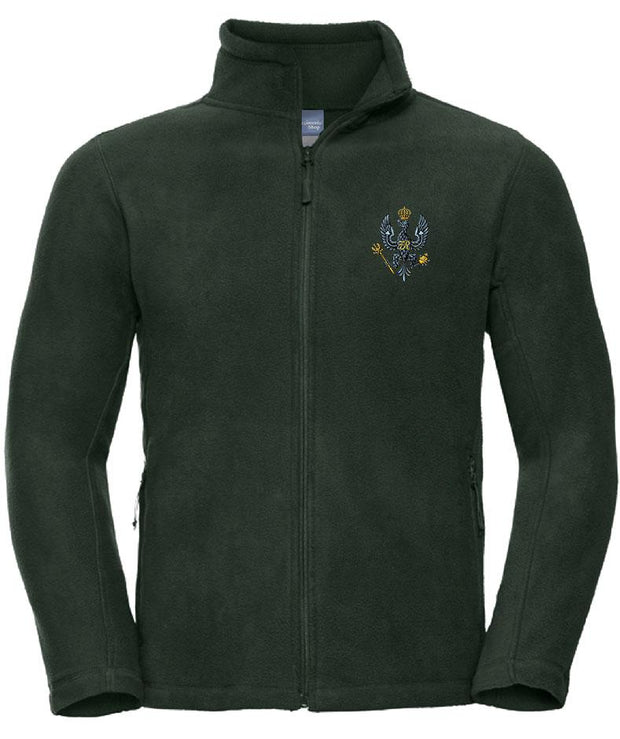 King's Royal Hussars Regiment Premium Outdoor Fleece Clothing - Fleece The Regimental Shop 33/35" (XS) Bottle Green 