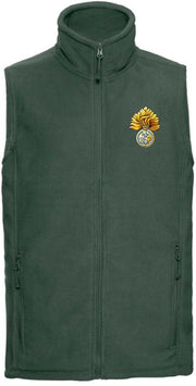 Royal Regiment of Fusiliers Premium Outdoor Sleeveless Fleece (Gilet) Clothing - Gilet The Regimental Shop 33/35" (XS) Bottle Green 
