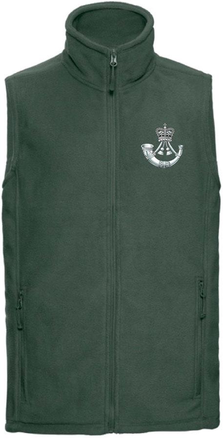 The Rifles Premium Outdoor Sleeveless Regimental Fleece (Gilet) Clothing - Gilet The Regimental Shop 33/35" (XS) Bottle Green 