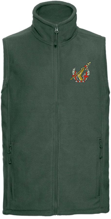 Honourable Artillery Company (HAC) Premium Outdoor Sleeveless Fleece (Gilet) Clothing - Gilet The Regimental Shop 33/35" (XS) Bottle Green 