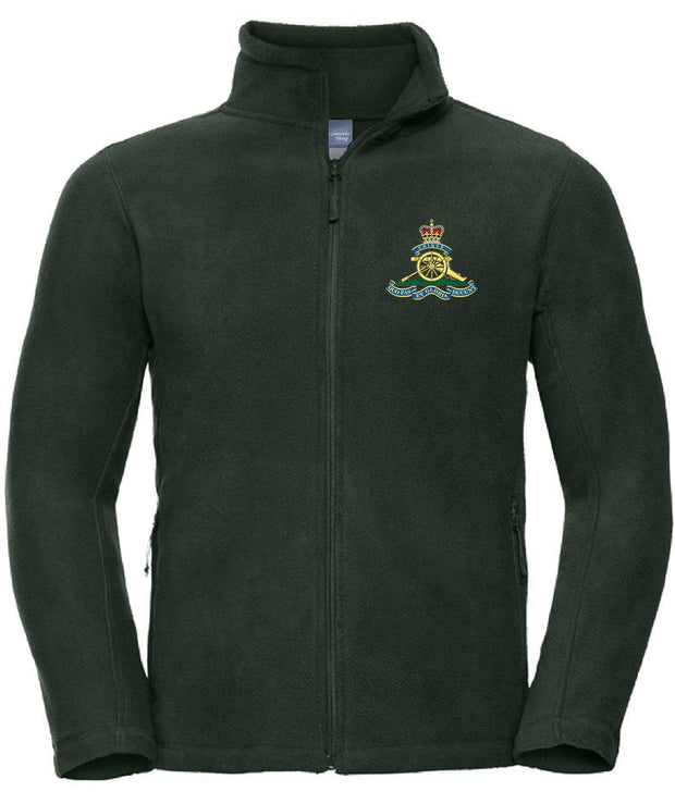 Royal Artillery Regiment Premium Outdoor Fleece Clothing - Fleece The Regimental Shop 33/35" (XS) Bottle Green 