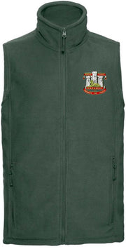Devonshire & Dorset Regiment Premium Outdoor Sleeveless Fleece (Gilet) Clothing - Gilet The Regimental Shop 33/35" (XS) Bottle Green 