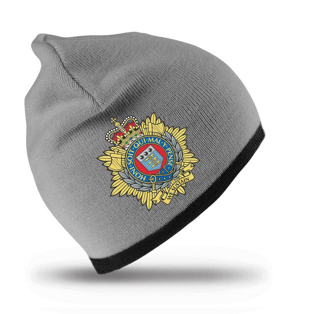 Royal Logistic Corps Regimental Beanie Hat Clothing - Beanie The Regimental Shop Grey/Black one size fits all 
