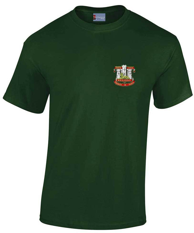 Devonshire and Dorset Cotton Regimental T-shirt Clothing - T-shirt The Regimental Shop Small: 34/36" Forest Green 