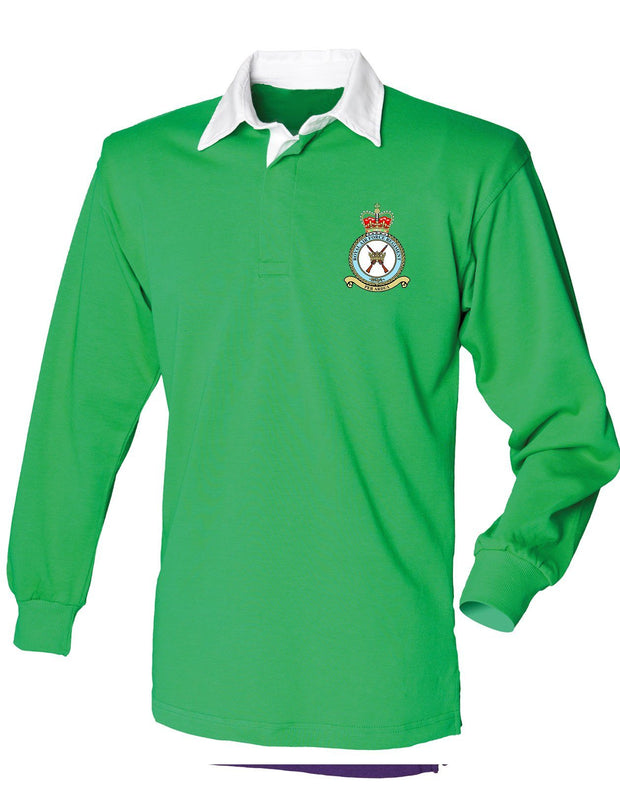 RAF REGIMENT Rugby Shirt Clothing - Rugby Shirt The Regimental Shop 36" (S) Bright Green 