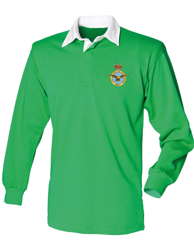 RAF (Royal Air Force) Rugby Shirt Clothing - Rugby Shirt The Regimental Shop 36" (S) Bright Green 