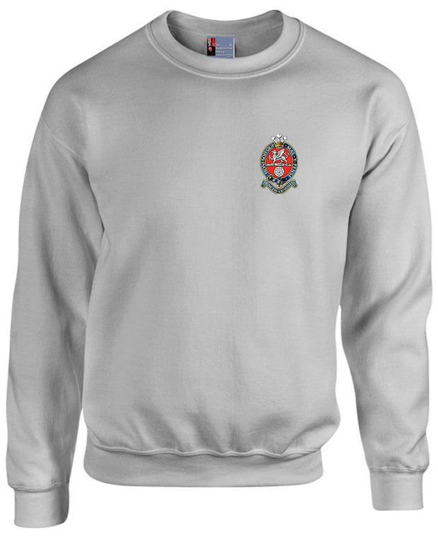 Princess of Wales's Royal Regiment Heavy Duty Sweatshirt Clothing - Sweatshirt The Regimental Shop 38/40" (M) Sports Grey 