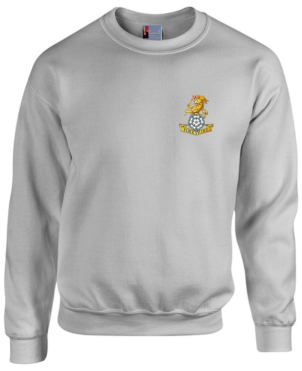 The Royal Yorkshire Regiment Heavy Duty Sweatshirt Clothing - Sweatshirt The Regimental Shop 38/40" (M) Sports Grey 