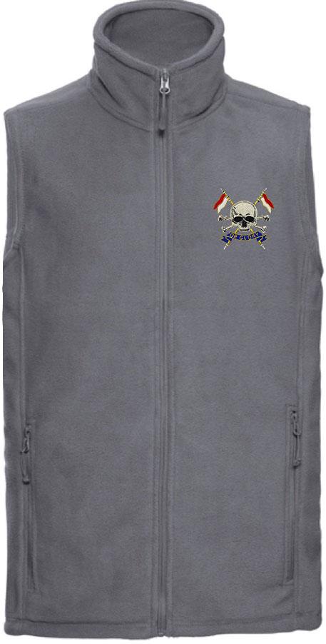 The Royal Lancers Premium Outdoor Sleeveless Regimental Fleece (Gilet) Clothing - Gilet The Regimental Shop 33/35" (XS) Convoy Grey 