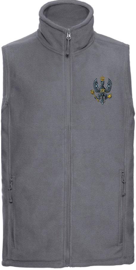 King's Royal Hussars (KRH) Premium Outdoor Sleeveless Fleece (Gilet) Clothing - Gilet The Regimental Shop 33/35" (XS) Convoy Grey 