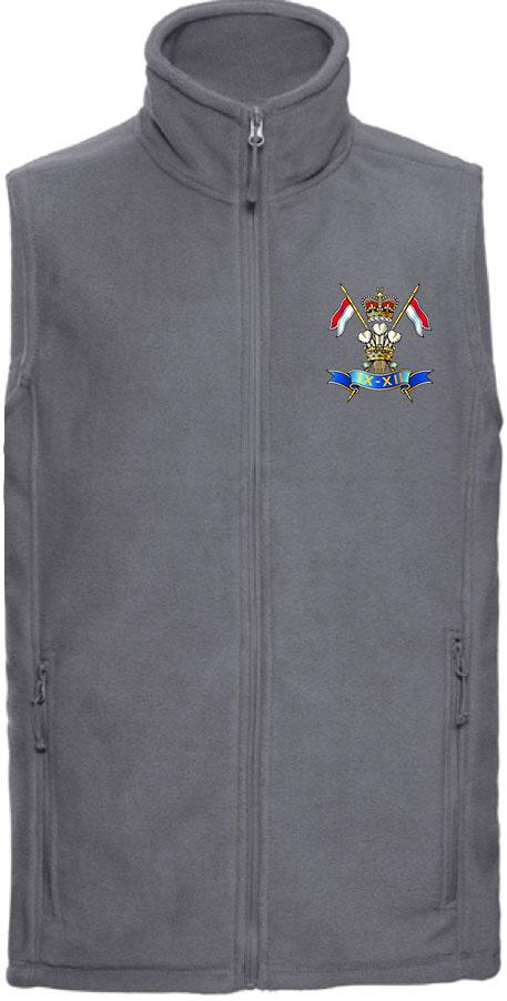 9th/12th Royal Lancers Premium Outdoor Sleeveless Regimental Fleece (Gilet) Clothing - Gilet The Regimental Shop 33/35" (XS) Convoy Grey 