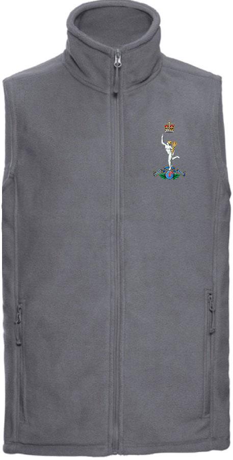 Royal Corps of Signals Premium Outdoor Sleeveless Regimental Fleece (Gilet) Clothing - Gilet The Regimental Shop 33/35" (XS) Convoy Grey 