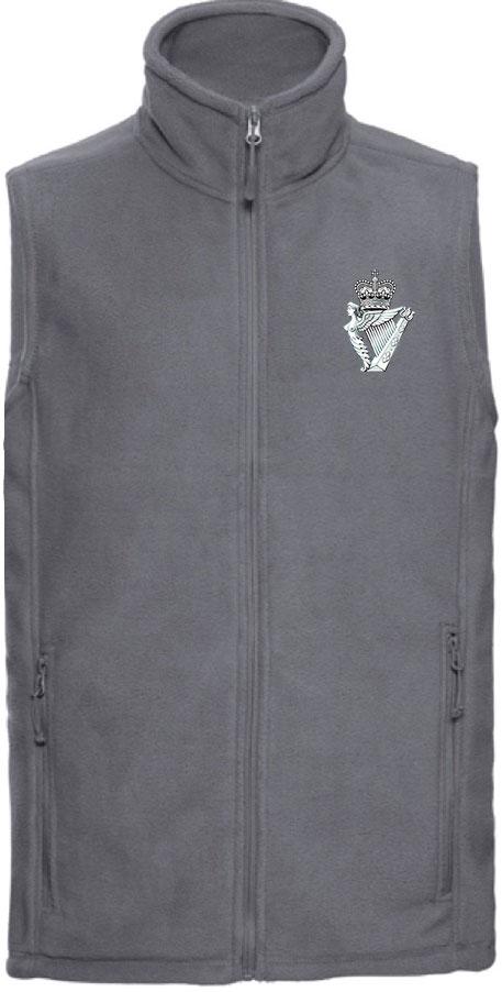 Royal Irish Regiment  Premium Outdoor Sleeveless Fleece (Gilet) Clothing - Gilet The Regimental Shop 33/35" (XS) Convoy Grey 