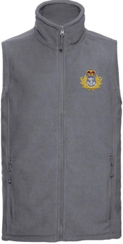 Royal Navy Premium Outdoor Sleeveless Fleece (Gilet) (Cap Badge) Clothing - Gilet The Regimental Shop 33/35" (XS) Convoy Grey 