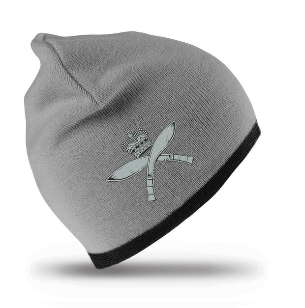 Royal Gurkha Rifles Regimental Beanie Hat Clothing - Beanie The Regimental Shop Grey/Black one size fits all 