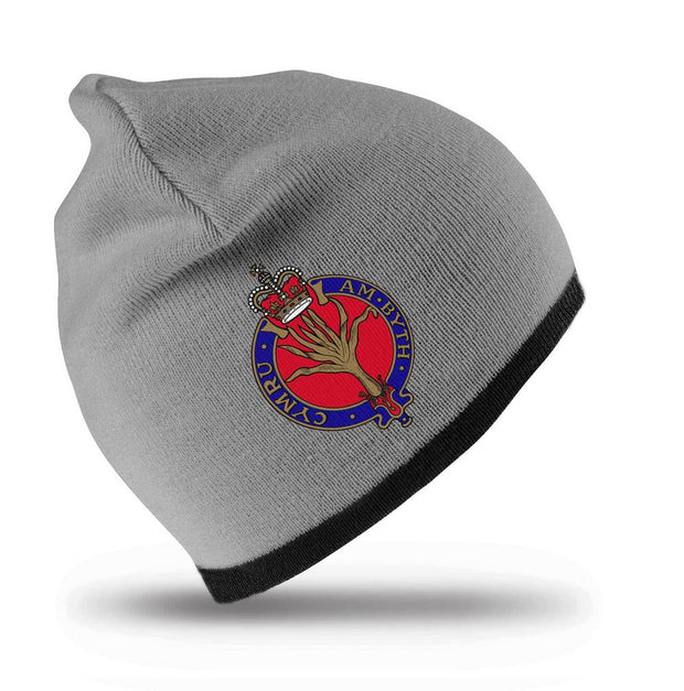 Welsh Guards Regimental Beanie Hat Clothing - Beanie The Regimental Shop Grey/Black one size fits all 