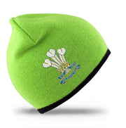 Royal Welsh Regimental Beanie Hat Clothing - Beanie The Regimental Shop Lime/Black one size fits all 