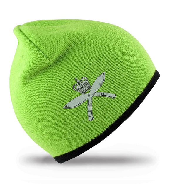 Royal Gurkha Rifles Regimental Beanie Hat Clothing - Beanie The Regimental Shop Lime/Black one size fits all 