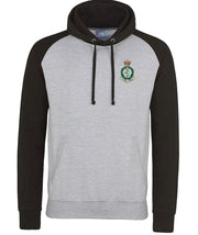 RAMC Premium Baseball Hoodie Clothing - Hoodie The Regimental Shop S (36") Light Grey/Black 