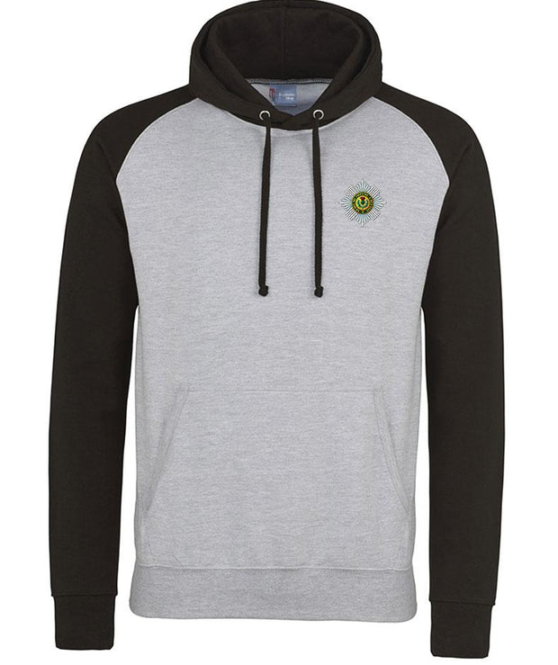 Scots Guards Regiment Premium Baseball Hoodie Clothing - Hoodie The Regimental Shop S (36") Light Grey/Black 