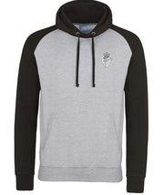 Royal Irish Regiment Premium Baseball Hoodie Clothing - Hoodie The Regimental Shop S (36") Light Grey/Black 