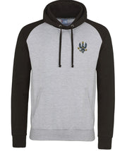 King's Royal Hussars Regiment Premium Baseball Hoodie Clothing - Hoodie The Regimental Shop S (36") Light Grey/Black 