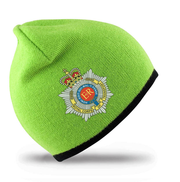 Royal Corps of Transport Regimental Beanie Hat Clothing - Beanie The Regimental Shop Lime/Black one size fits all 