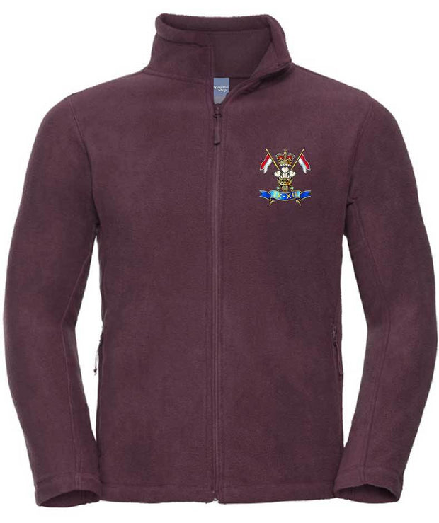 9th/12th  Royal Lancers Premium Outdoor Fleece Clothing - Fleece The Regimental Shop 38/40" (M) Burgundy 