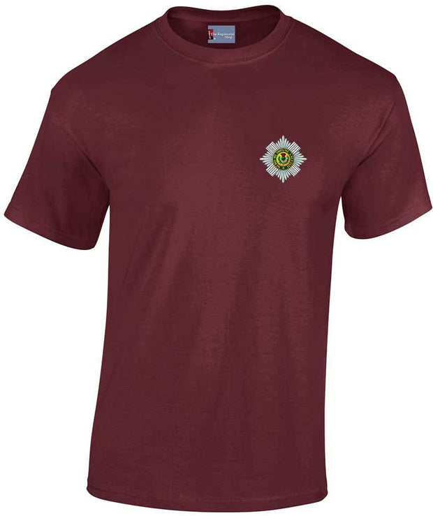 Scots Guards Cotton Regimental T-shirt Clothing - T-shirt The Regimental Shop Small: 34/36" Maroon 