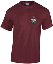 Royal Tank Regiment Cotton T-shirt Clothing - T-shirt The Regimental Shop Small: 34/36" Maroon 