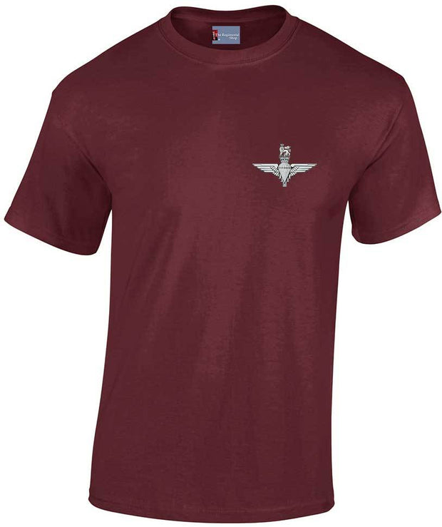 Parachute Regiment Cotton T-shirt Clothing - T-shirt The Regimental Shop Small: 34/36" Maroon 