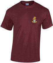 The Royal Yorkshire Regiment Cotton T-shirt Clothing - T-shirt The Regimental Shop Small: 34/36" Maroon 
