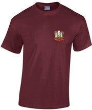 Devonshire and Dorset Cotton Regimental T-shirt Clothing - T-shirt The Regimental Shop Small: 34/36" Maroon 