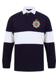 Royal Corps of Transport Panelled Rugby Shirt Clothing - Rugby Shirt - Panelled The Regimental Shop 36/38" (S) Navy/White 