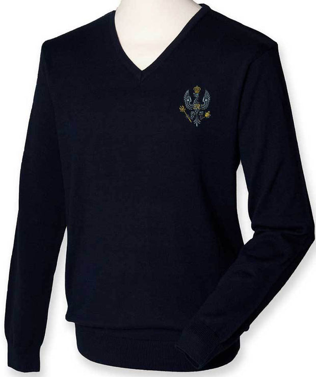King's Royal Hussars Regimental Lightweight Jumper Clothing - Lightweight Jumper The Regimental Shop XXS: 32/34" Navy 
