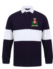 Intelligence Corps Panelled Rugby Shirt Clothing - Rugby Shirt - Panelled The Regimental Shop 36/38" (S) Navy/White 