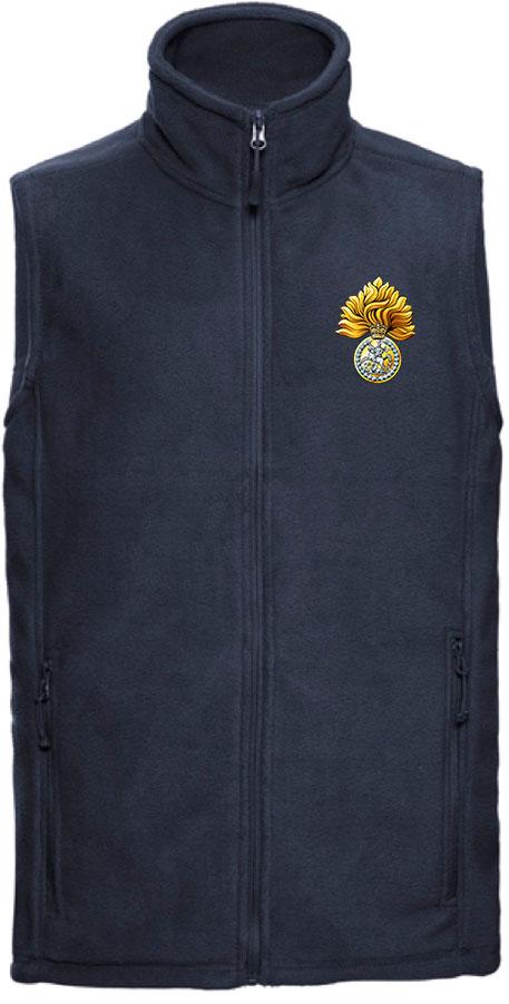 Royal Regiment of Fusiliers Premium Outdoor Sleeveless Fleece (Gilet) Clothing - Gilet The Regimental Shop 33/35" (XS) French Navy 