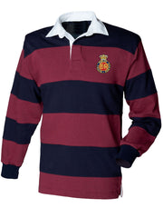 Royal Horse Guards Rugby Shirt Clothing - Rugby Shirt The Regimental Shop 36" (S) Maroon-Navy Stripes 