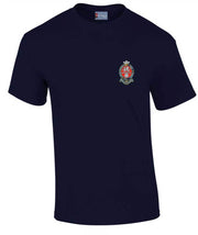 Princess of Wales's Royal Regiment Cotton T-shirt Clothing - T-shirt The Regimental Shop Small: 34/36" Navy Blue 