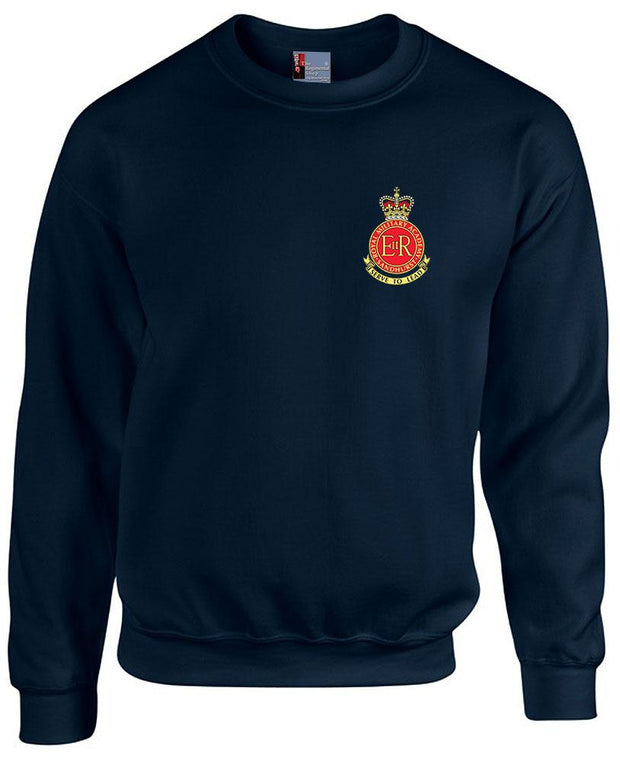 Sandhurst - Royal Military Academy - Heavy Duty Sweatshirt Clothing - Sweatshirt The Regimental Shop 38/40" (M) Navy Blue 